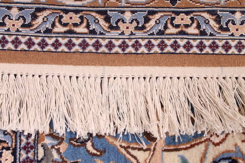 Nain Beige Hand Knotted 100 X 144  Area Rug 254-29355 Image 3