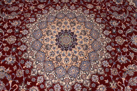 Nain Beige Hand Knotted 100 X 144  Area Rug 254-29355 Image 8