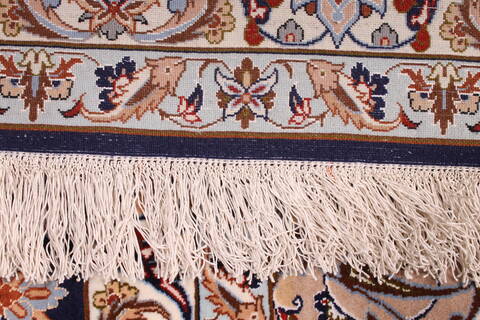 Isfahan Red Hand Knotted 100 X 133  Area Rug 254-29360 Image 2