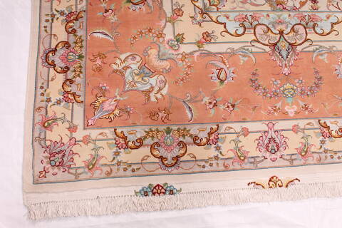 Tabriz Purple Hand Knotted 910 X 134  Area Rug 254-29365 Image 2