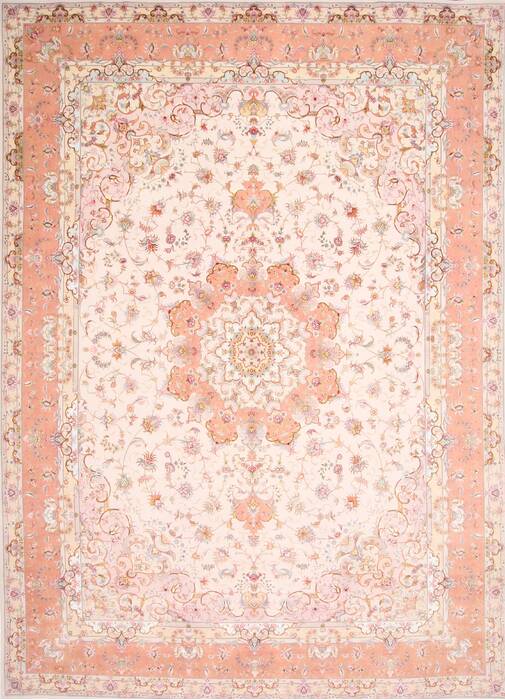 Tabriz Purple Hand Knotted 910 X 134  Area Rug 254-29365 Image 0