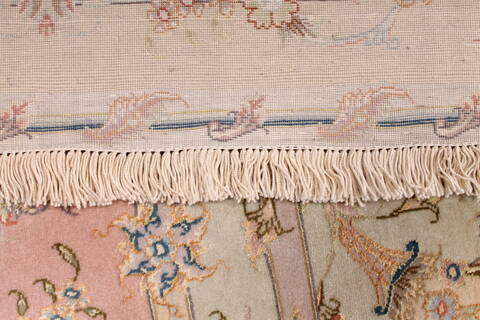 Tabriz Purple Hand Knotted 100 X 136  Area Rug 254-29372 Image 7