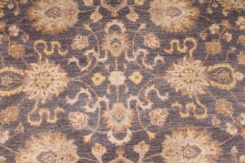 Pishavar Beige Round Hand Knotted 80 X 80  Area Rug 254-29386 Image 2