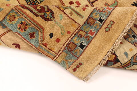 Modern Beige Hand Knotted 41 X 65  Area Rug 250-29423 Image 4
