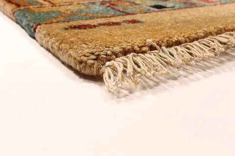 Modern Beige Hand Knotted 41 X 65  Area Rug 250-29423 Image 5