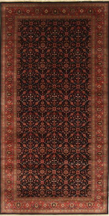 Herati Blue Hand Knotted 61 X 120  Area Rug 250-29428 Image 0