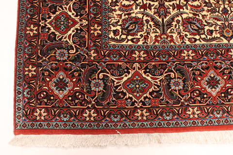 Bidjar Beige Square Hand Knotted 102 X 113  Area Rug 250-29430 Image 6