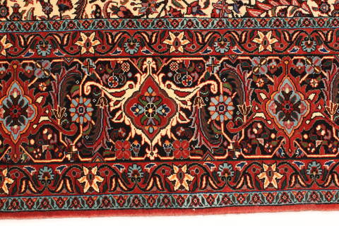 Bidjar Beige Square Hand Knotted 102 X 113  Area Rug 250-29430 Image 8