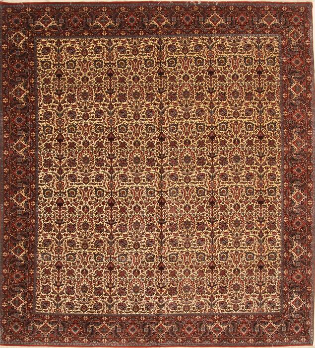 Bidjar Beige Square Hand Knotted 102 X 113  Area Rug 250-29430 Image 0