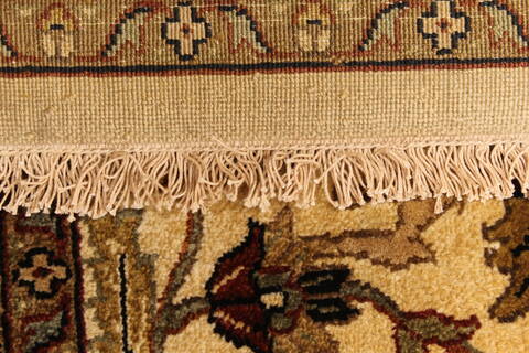 Kashmar Beige Hand Knotted 119 X 153  Area Rug 250-29436 Image 2
