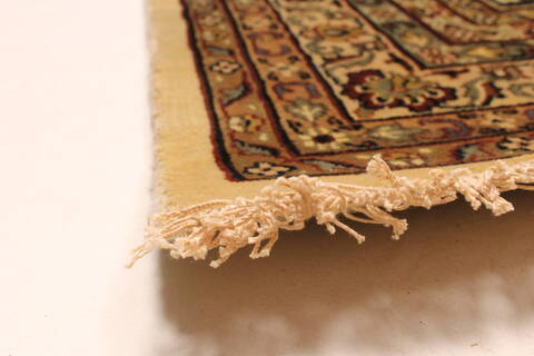 Kashmar Beige Hand Knotted 119 X 153  Area Rug 250-29436 Image 5