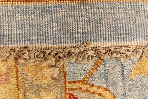 Mashad Beige Hand Knotted 120 X 150  Area Rug 250-29437 Image 1