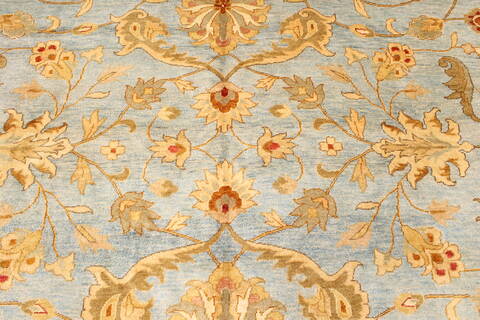 Mashad Beige Hand Knotted 120 X 150  Area Rug 250-29437 Image 6