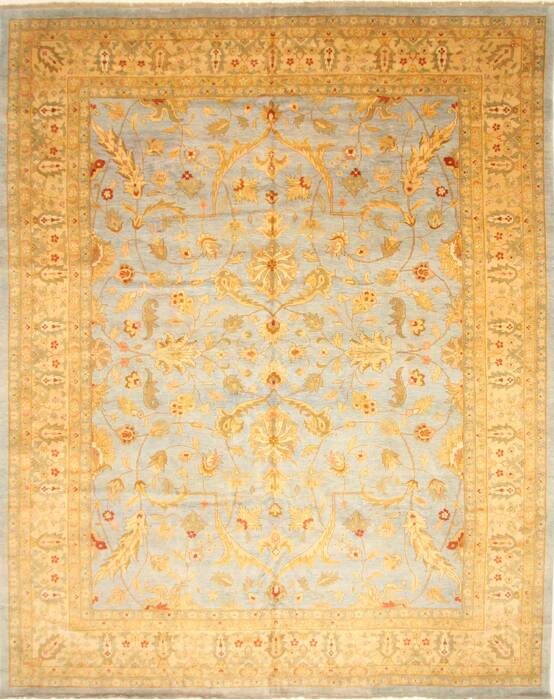 Mashad Beige Hand Knotted 120 X 150  Area Rug 250-29437 Image 0