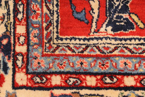 Sarouk Beige Hand Knotted 87 X 156  Area Rug 250-29442 Image 1