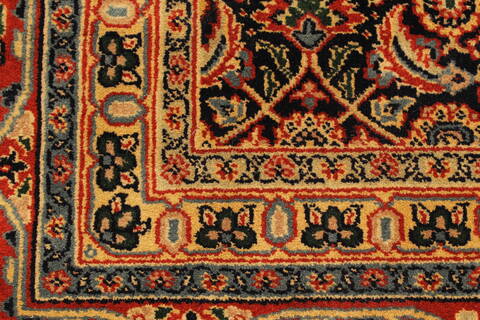Herati Beige Runner Hand Knotted 411 X 200  Area Rug 250-29446 Image 1