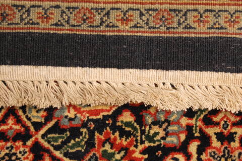 Herati Beige Runner Hand Knotted 411 X 200  Area Rug 250-29446 Image 2