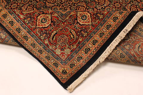Herati Beige Runner Hand Knotted 411 X 200  Area Rug 250-29446 Image 4