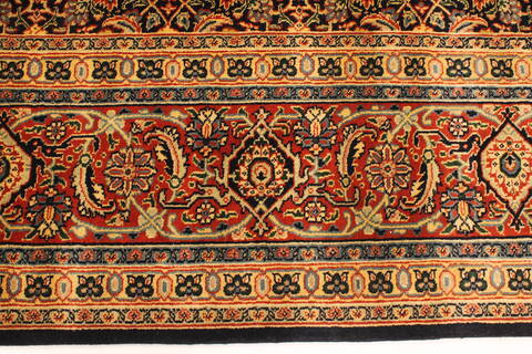 Herati Beige Runner Hand Knotted 411 X 200  Area Rug 250-29446 Image 8