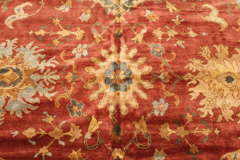 Chobi Red Hand Knotted 106 X 153  Area Rug 250-29447 Image 7
