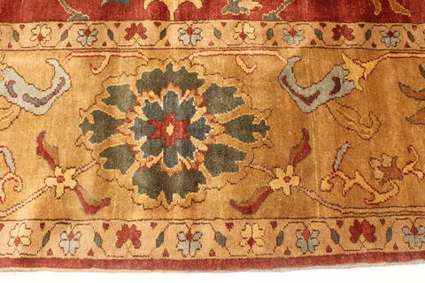 Chobi Red Hand Knotted 106 X 153  Area Rug 250-29447 Image 8