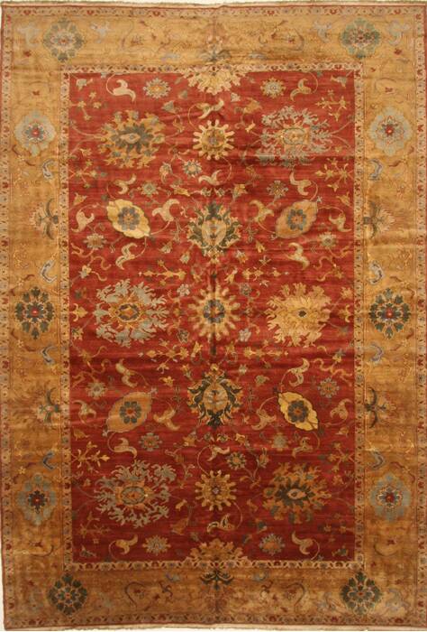 Chobi Red Hand Knotted 106 X 153  Area Rug 250-29447 Image 0