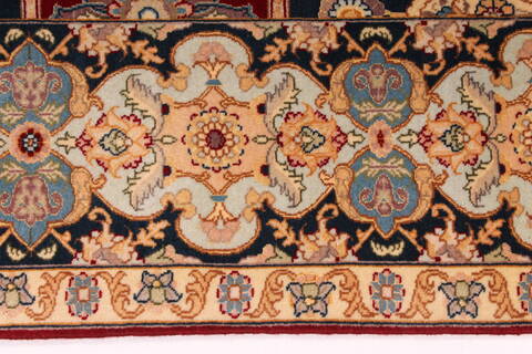 Tabriz Beige Hand Knotted 51 X 68  Area Rug 254-29536 Image 4