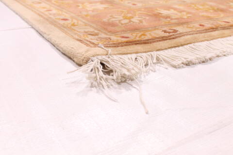 Tabriz Beige Hand Knotted 410 X 66  Area Rug 254-29537 Image 1