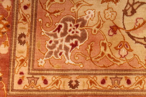 Tabriz Beige Hand Knotted 410 X 66  Area Rug 254-29537 Image 5