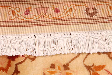 Tabriz Beige Hand Knotted 410 X 66  Area Rug 254-29537 Image 6