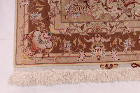 Tabriz Purple Hand Knotted 50 X 67  Area Rug 254-29555 Image 2