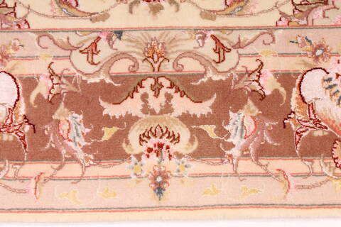 Tabriz Purple Hand Knotted 50 X 67  Area Rug 254-29555 Image 4