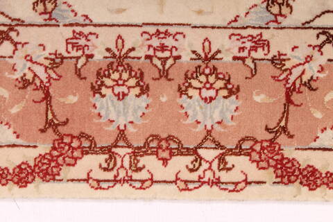 Tabriz Beige Hand Knotted 34 X 54  Area Rug 254-29557 Image 4