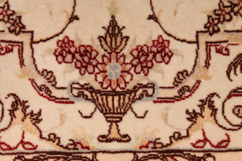 Tabriz Beige Hand Knotted 34 X 54  Area Rug 254-29557 Image 6