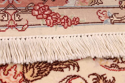 Tabriz Beige Hand Knotted 34 X 54  Area Rug 254-29557 Image 7