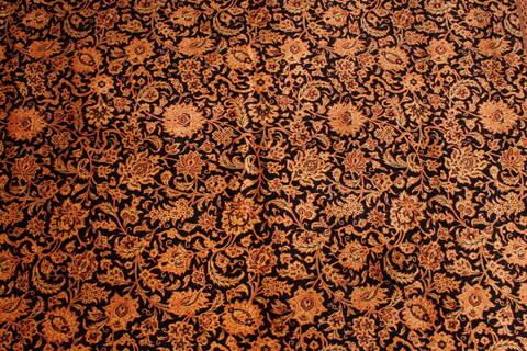 Qum Yellow Hand Knotted 80 X 116  Area Rug 254-29593 Image 3
