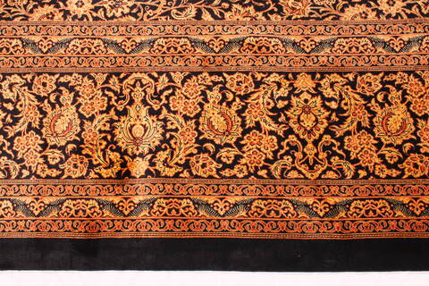Qum Yellow Hand Knotted 80 X 116  Area Rug 254-29593 Image 4