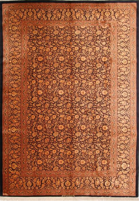 Qum Yellow Hand Knotted 80 X 116  Area Rug 254-29593 Image 0