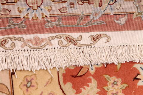 Tabriz Beige Hand Knotted 81 X 120  Area Rug 254-29603 Image 6