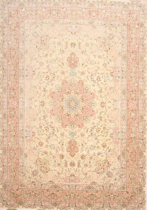 Tabriz Purple Hand Knotted 82 X 1110  Area Rug 254-29605 Image 0