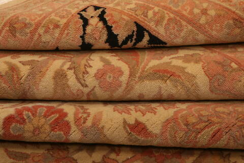 Tabriz Brown Hand Knotted 90 X 120  Area Rug 100-29615 Image 3