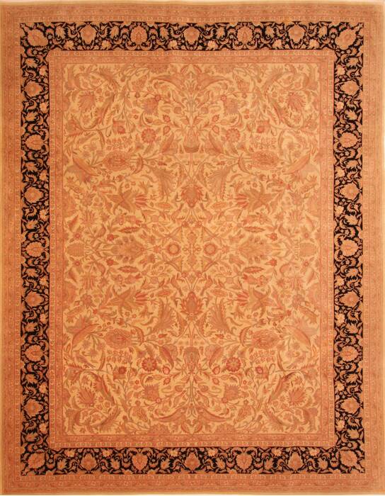 Tabriz Brown Hand Knotted 90 X 120  Area Rug 100-29615 Image 0
