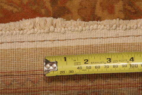Tabriz Brown Hand Knotted 710 X 100  Area Rug 100-29617 Image 4