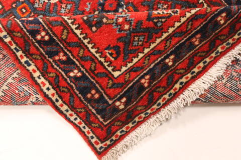 Hossein Abad Blue Runner Hand Knotted 29 X 173  Area Rug 250-29619 Image 5