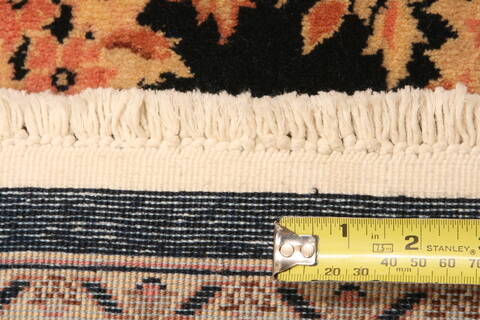 Tabriz Brown Hand Knotted 94 X 111  Area Rug 100-29625 Image 4