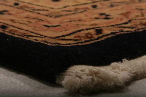 Tabriz Brown Hand Knotted 94 X 111  Area Rug 100-29625 Image 6