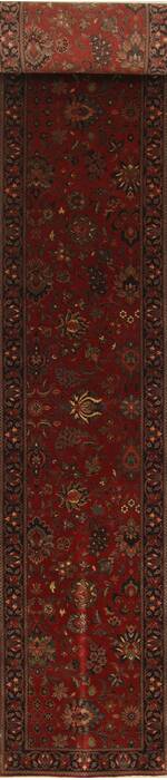 Kashmar Beige Runner Hand Knotted 25 X 193  Area Rug 250-29634 Image 0
