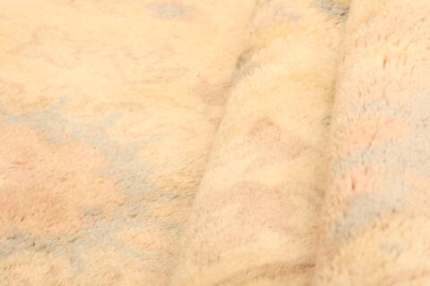 Tabriz Yellow Hand Knotted 79 X 99  Area Rug 100-29638 Image 3