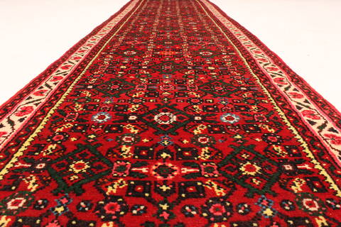 Hossein Abad Blue Runner Hand Knotted 24 X 160  Area Rug 250-29640 Image 3