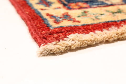 Kazak Multicolor Runner Hand Knotted 28 X 118  Area Rug 250-29647 Image 5